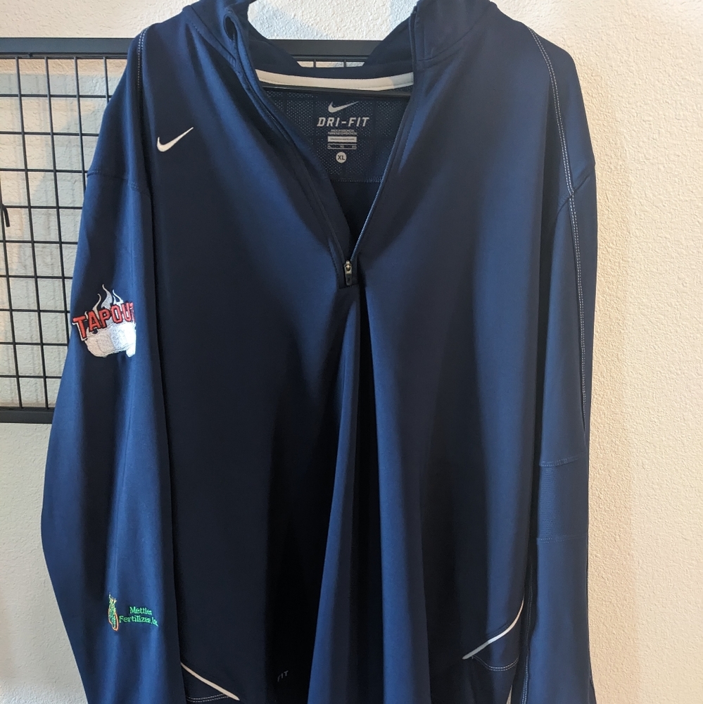Nike Dri Fit Dark Blue with patches XL